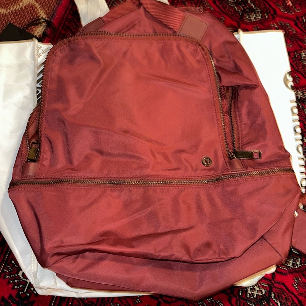 Lululemon city adventurer backpack burgandy